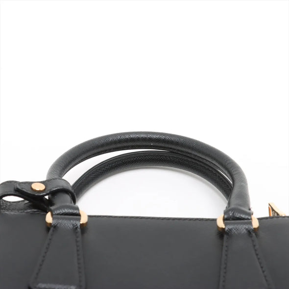 Prada Black Saffiano Leather Galleria Mini Bag [Clearance Sale]