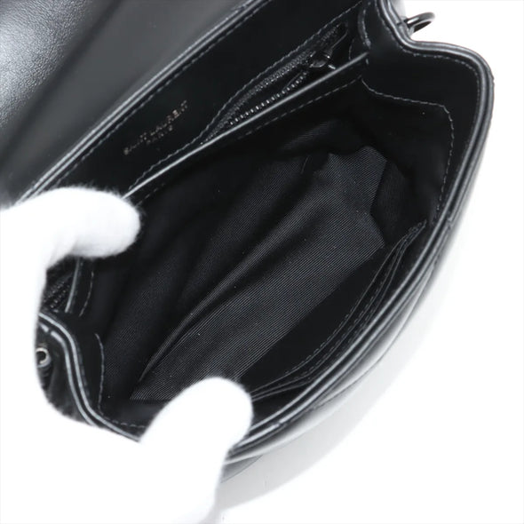 Saint Laurent Black Quilted Calfskin Leather Toy Loulou Bag [Clearance Sale]