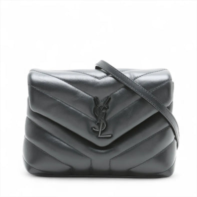 Saint Laurent Black Quilted Calfskin Leather Toy Loulou Bag [Clearance Sale]