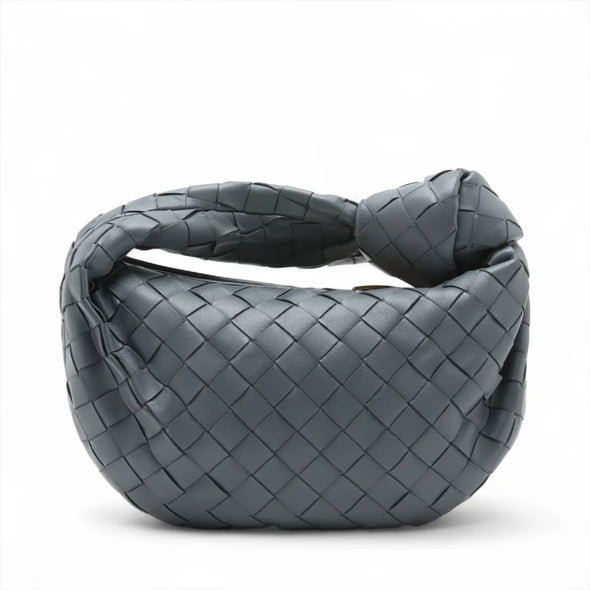 Bottega Veneta Grey Intrecciato Leather Mini Jodie [Clearance Sale]