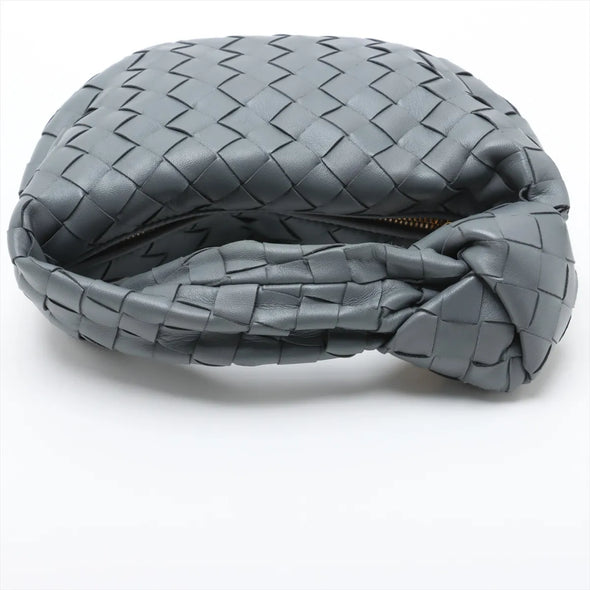 Bottega Veneta Grey Intrecciato Leather Mini Jodie [Clearance Sale]