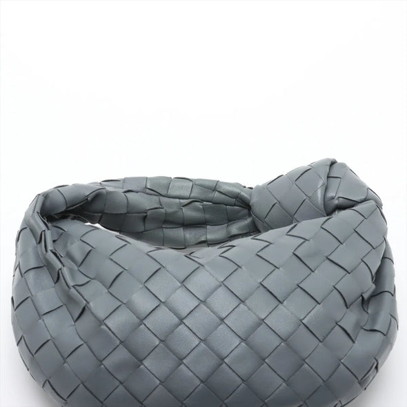 Bottega Veneta Grey Intrecciato Leather Mini Jodie [Clearance Sale]