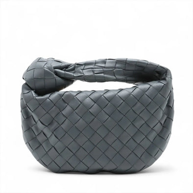 Bottega Veneta Grey Intrecciato Leather Mini Jodie [Clearance Sale]