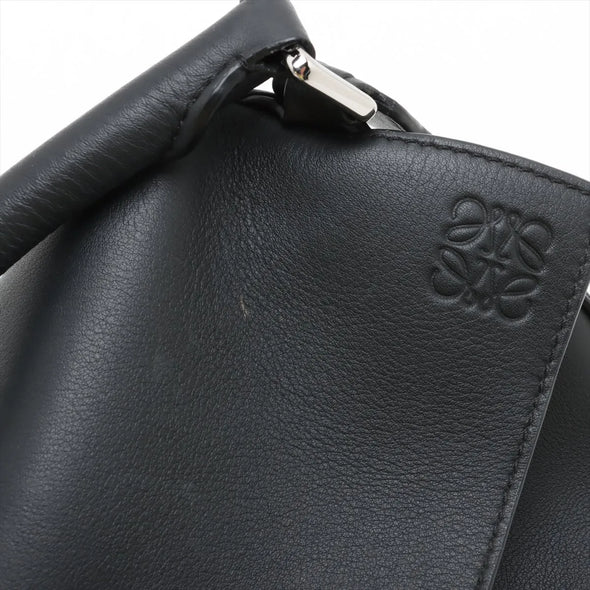 Loewe Black Leather Medium Puzzle Bag [Clearance Sale]