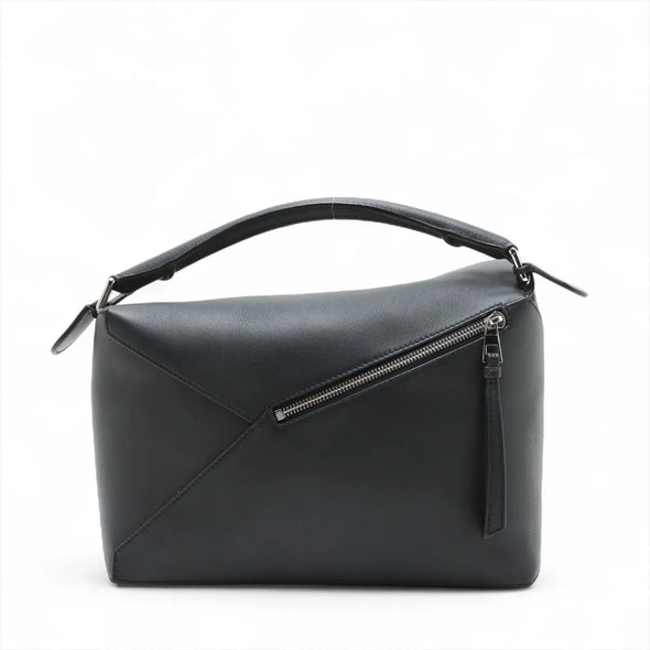Loewe Black Leather Medium Puzzle Bag [Clearance Sale]