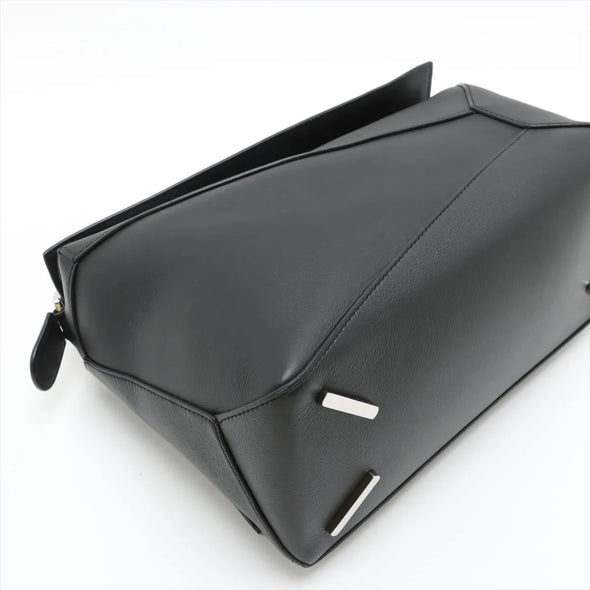 Loewe Black Leather Medium Puzzle Bag [Clearance Sale]