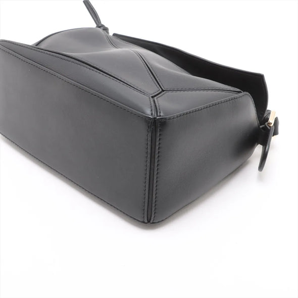 Loewe Black Leather Small Puzzle Bag  [Clearance Sale]
