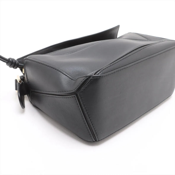 Loewe Black Leather Small Puzzle Bag  [Clearance Sale]