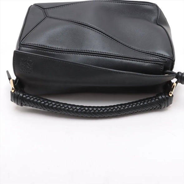 Loewe Black Leather Small Puzzle Bag  [Clearance Sale]