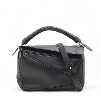 Loewe Black Leather Small Puzzle Bag  [Clearance Sale]