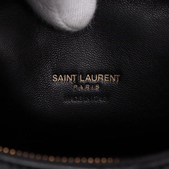 Saint Laurent Black Lambskin Nappa Quilted Leather Icarino Small Hobo Bag  [Clearance Sale]