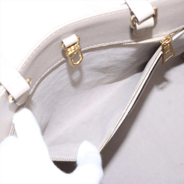 Louis Vuitton Beige Monogram Empreinte Leather OnTheGo MM [Clearance Sale]