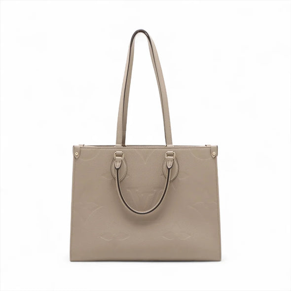 Louis Vuitton Beige Monogram Empreinte Leather OnTheGo MM [Clearance Sale]