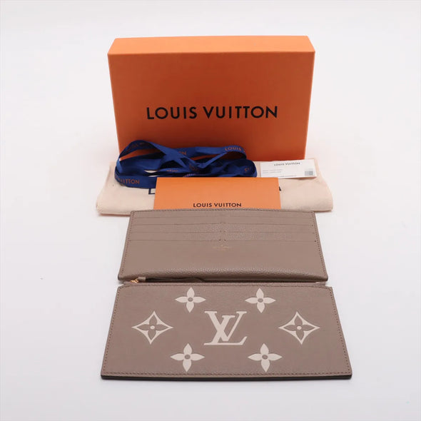 Louis Vuitton Tourterelle Bicolor Monogram Empreinte Leather Pochette Felicie [Clearance Sale]