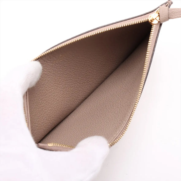 Louis Vuitton Tourterelle Bicolor Monogram Empreinte Leather Pochette Felicie [Clearance Sale]