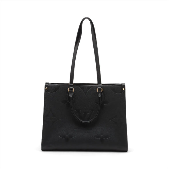 Louis Vuitton Black Monogram Empreinte Leather OnTheGo MM [Clearance Sale]