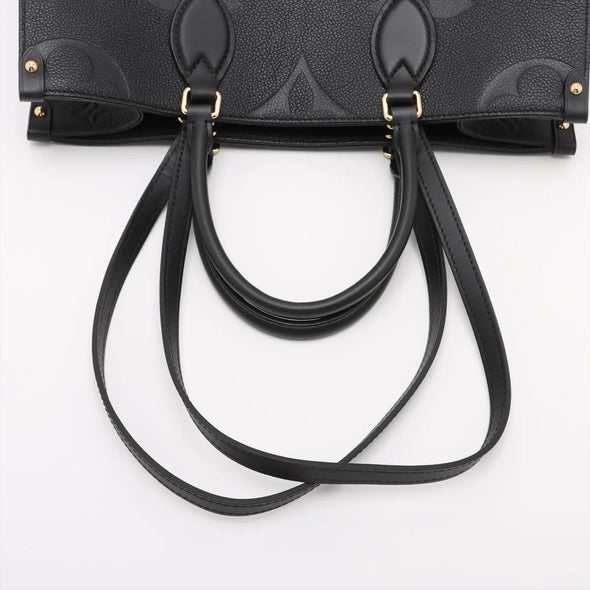 Louis Vuitton Black Monogram Empreinte Leather OnTheGo MM [Clearance Sale]