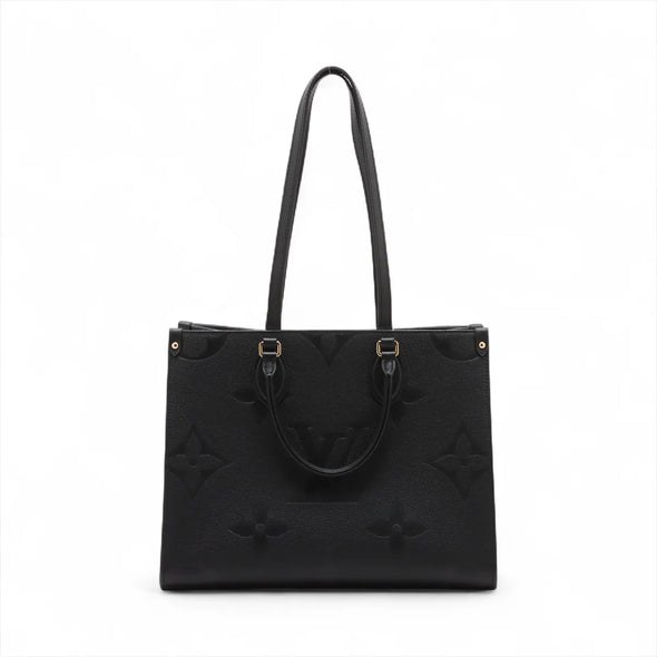 Louis Vuitton Black Monogram Empreinte Leather OnTheGo MM [Clearance Sale]