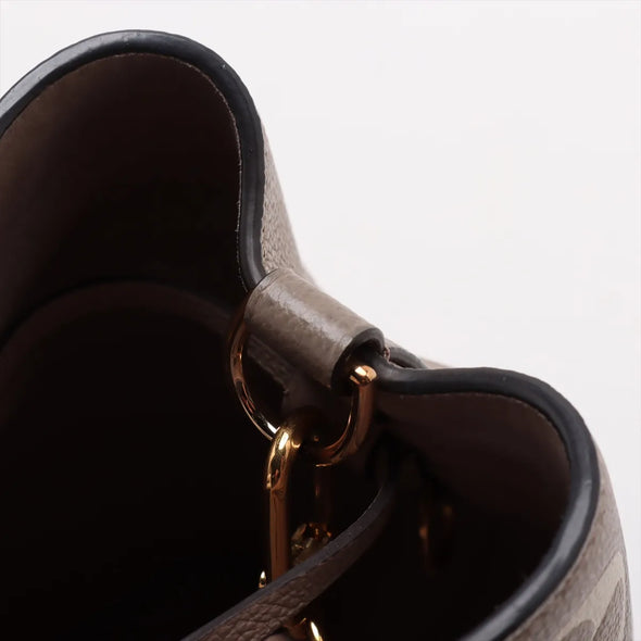 Louis Vuitton Tourterelle Bicolor Monogram Empreinte Leather Neonoe MM [Clearance Sale]