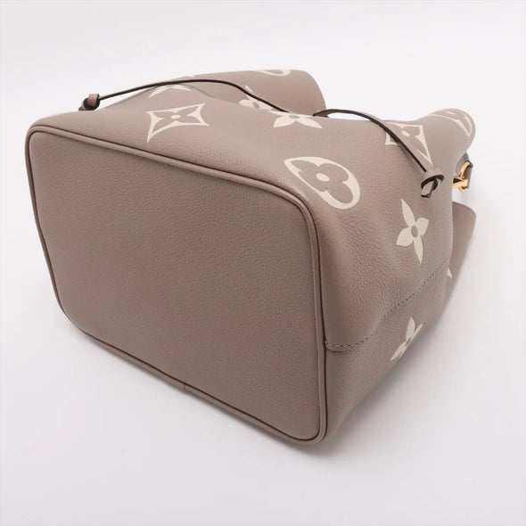 Louis Vuitton Tourterelle Bicolor Monogram Empreinte Leather Neonoe MM [Clearance Sale]