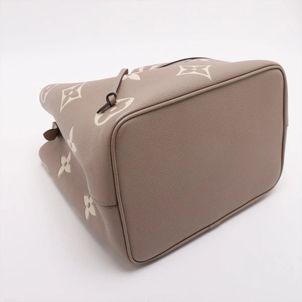 Louis Vuitton Tourterelle Bicolor Monogram Empreinte Leather Neonoe MM [Clearance Sale]