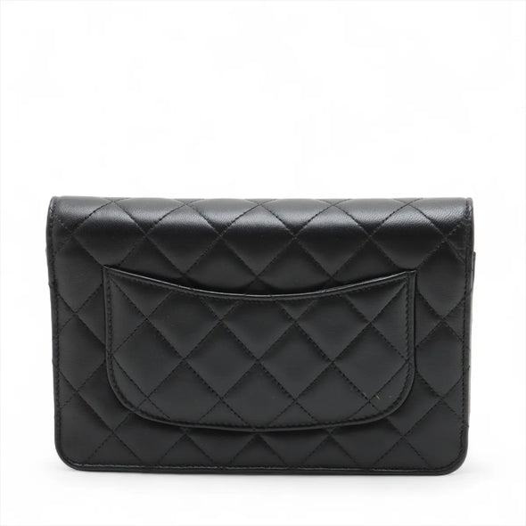 Chanel Black Nappa Lambskin Wallet On Chain [Clearance Sale]