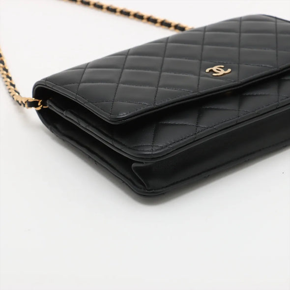 Chanel Black Nappa Lambskin Wallet On Chain [Clearance Sale]