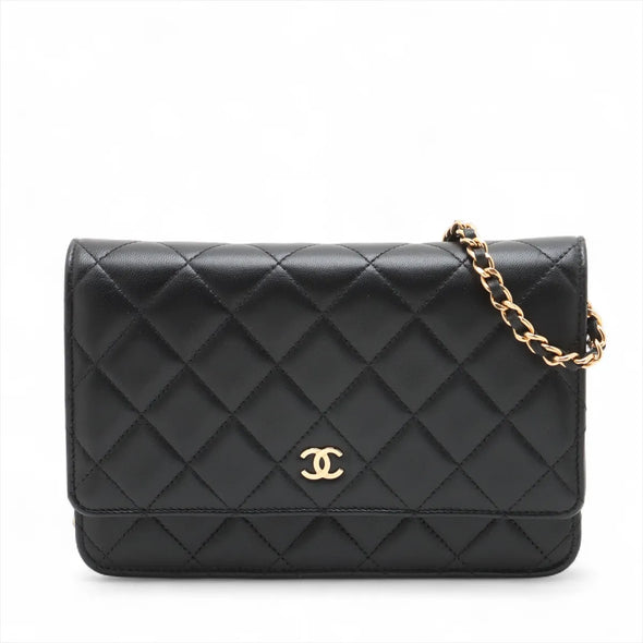 Chanel Black Nappa Lambskin Wallet On Chain [Clearance Sale]