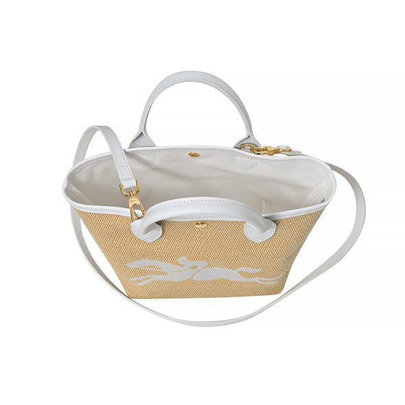 Longchamp White Le Panier Pliage Small Basket Bag [Clearance Sale]