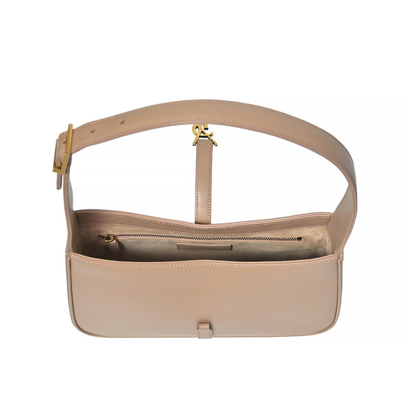 Beige LE 5 A 7 Smooth Leather Hobo Bag