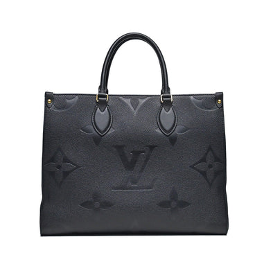 Louis Vuitton Black Monogram Empreinte Leather OnTheGo MM [4-Month Instalment Plan]