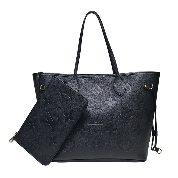 Noir Monogram Empreinte Leather Neverfull MM - 2 (Rented Out)