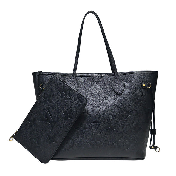 Noir Monogram Empreinte Leather Neverfull MM - 3 (Rented Out)