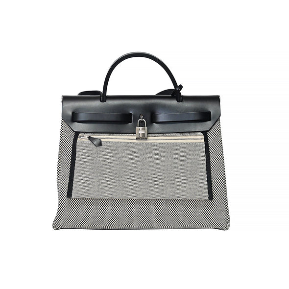 Grey Canvas Herbag Zip PM (Rented Out)