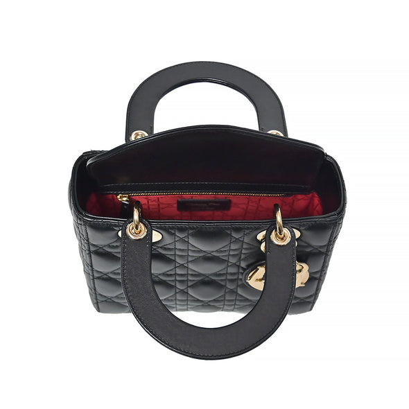 Black Cannage Lambskin Small Lady Dior - 2 (Rented Out)