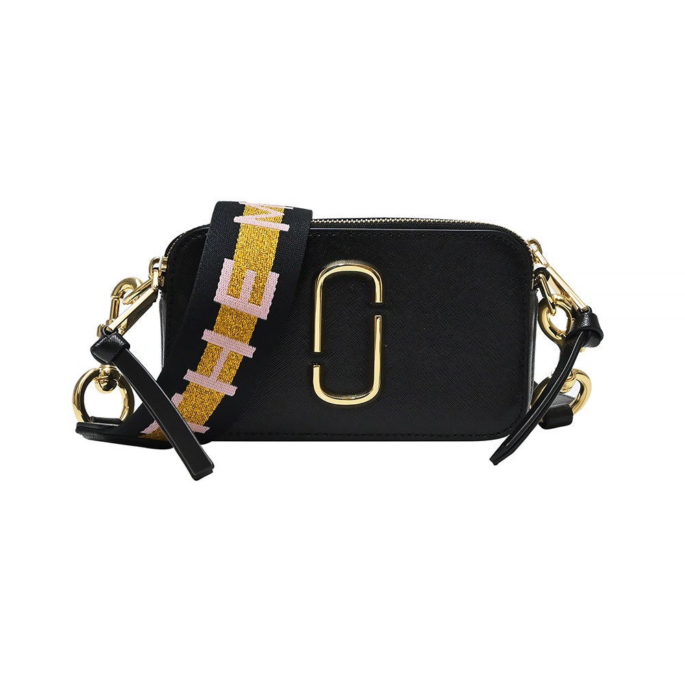 New Black Multi Logo Strap Snapshot Camera Bag [Clearance Sale] –