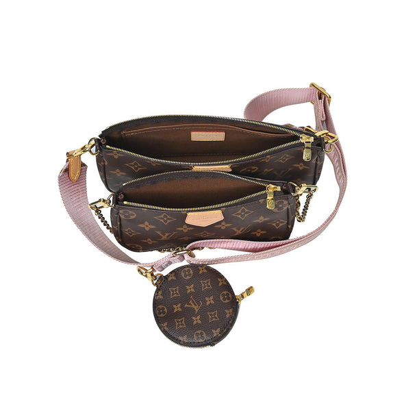 Rose Clair Monogram Canvas Multi Pochette - 4 (Rented Out)
