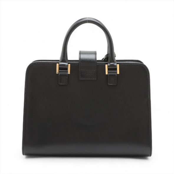 Saint Laurent Black Leather Baby Cabas [Clearance Sale]