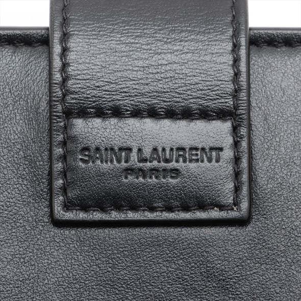Saint Laurent Black Leather Baby Cabas [Clearance Sale]