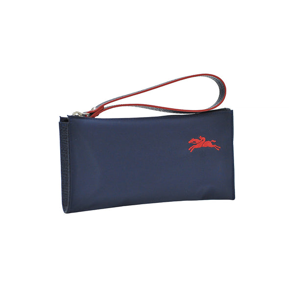 Longchamp Navy Le Pliage Club Wristlet