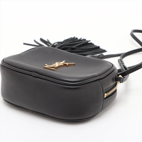 Saint Laurent Black Leather Blogger Camera Bag  [Clearance Sale]