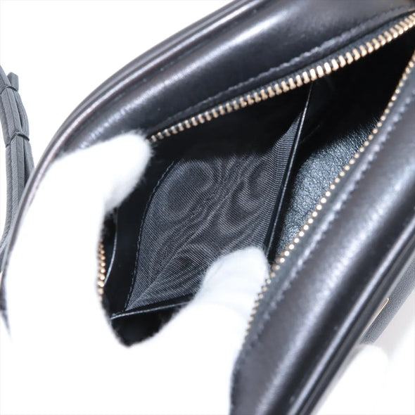 Saint Laurent Black Leather Blogger Camera Bag  [Clearance Sale]