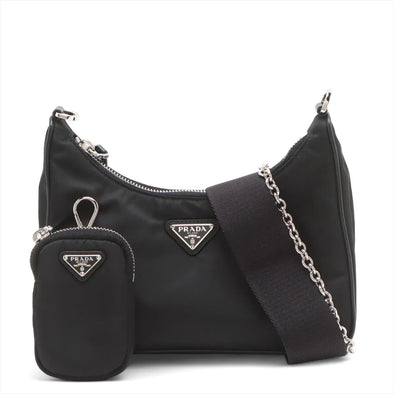 Prada Black Re-Edition 2005 Re-Nylon Shoulder Bag [Clearance Sale]