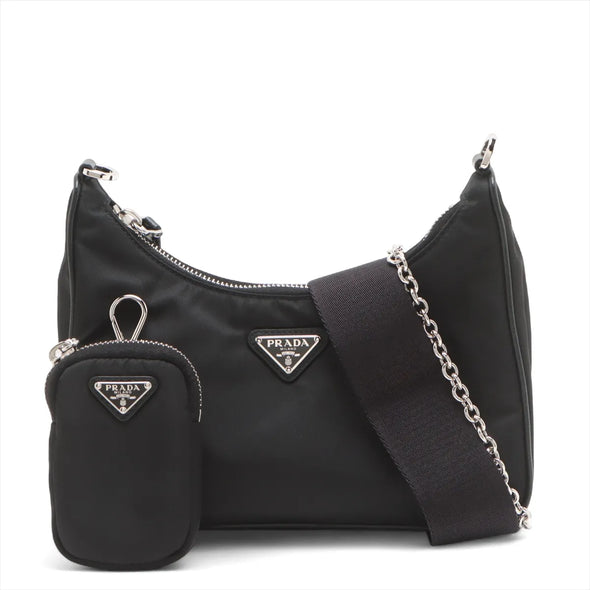 Prada Black Re-Edition 2005 Re-Nylon Shoulder Bag [Clearance Sale]