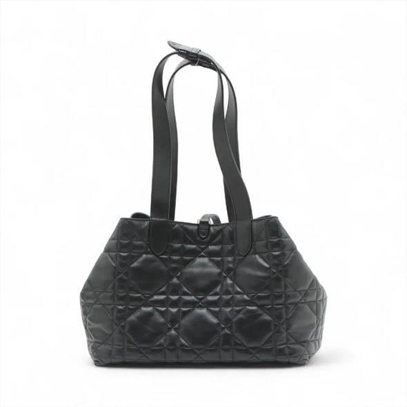 Christian Dior Black Macrocannage Leather Medium Dior Toujours Bag  [Clearance Sale]