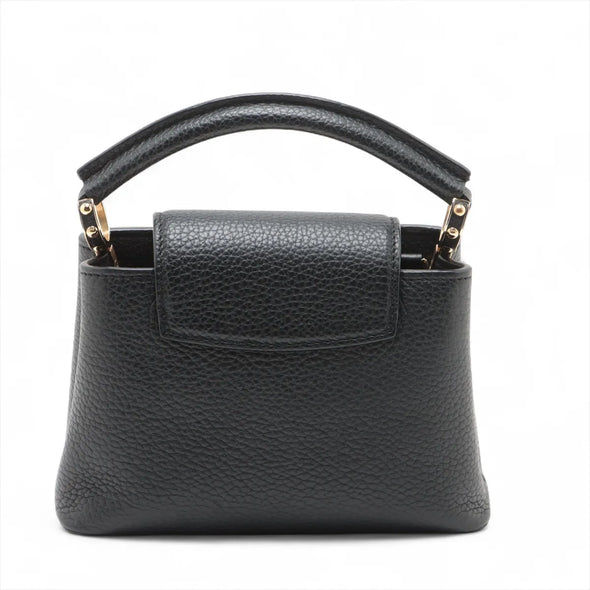 Louis Vuitton Black Taurillon Leather Capucines Mini  [Clearance Sale]