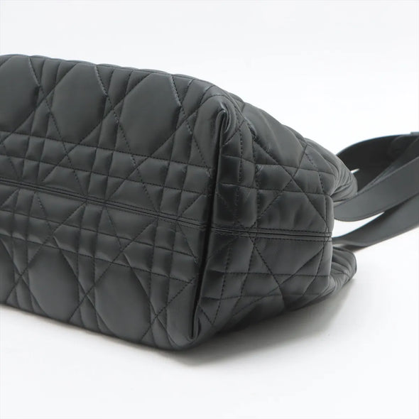 Christian Dior Black Macrocannage Leather Medium Dior Toujours Bag  [Clearance Sale]