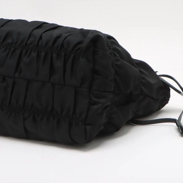Prada Black Tessuto Gaufre Shoulder Bag  [Clearance Sale]