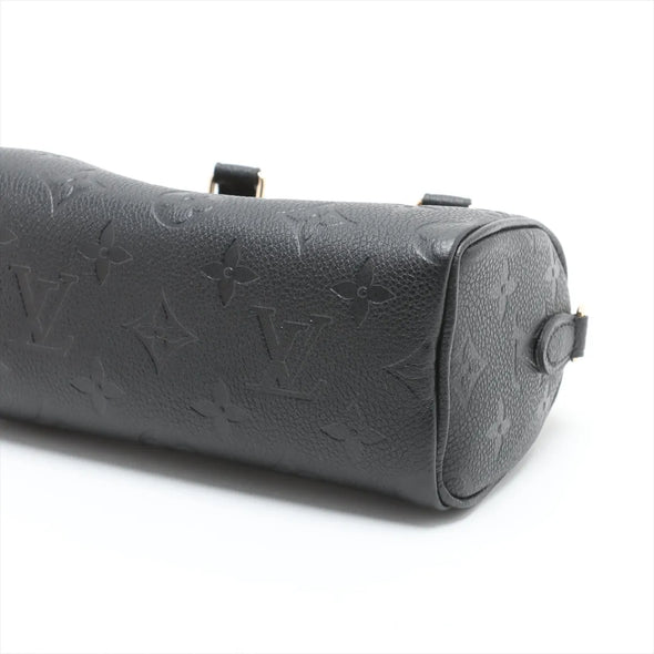 Louis Vuitton Noir Monogram Empreinte Leather Nano Speedy [Clearance Sale]