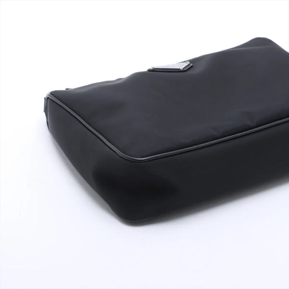 Prada Black Re-Nylon and Saffiano Leather Shoulder Bag [Clearance Sale]